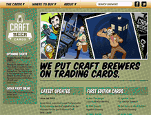 Tablet Screenshot of craftbeercards.com